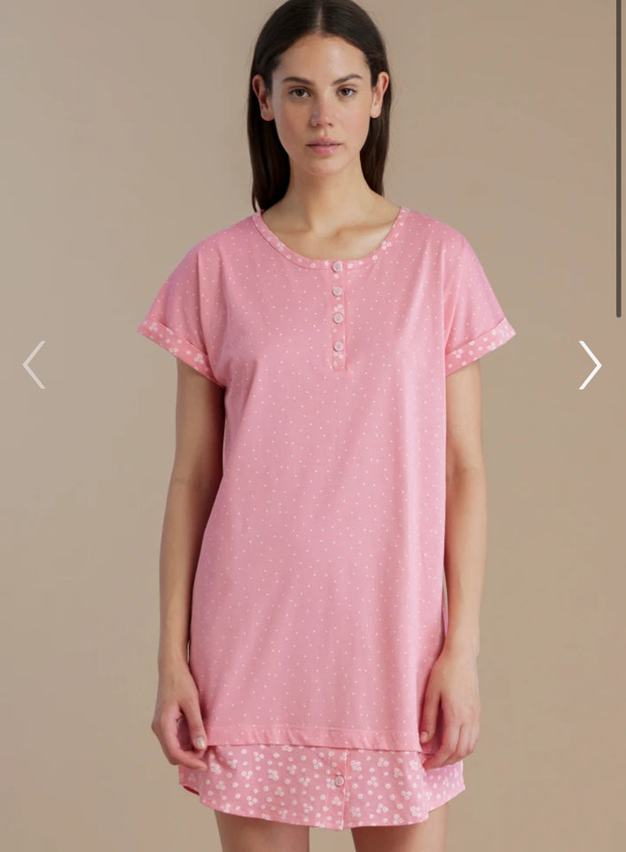 Camicia da notte noidinotte manica corta elegante 3193 3194