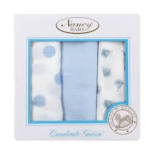 Quadrato di garza neonato Nancy Baby – Cotone delicato multiuso 515