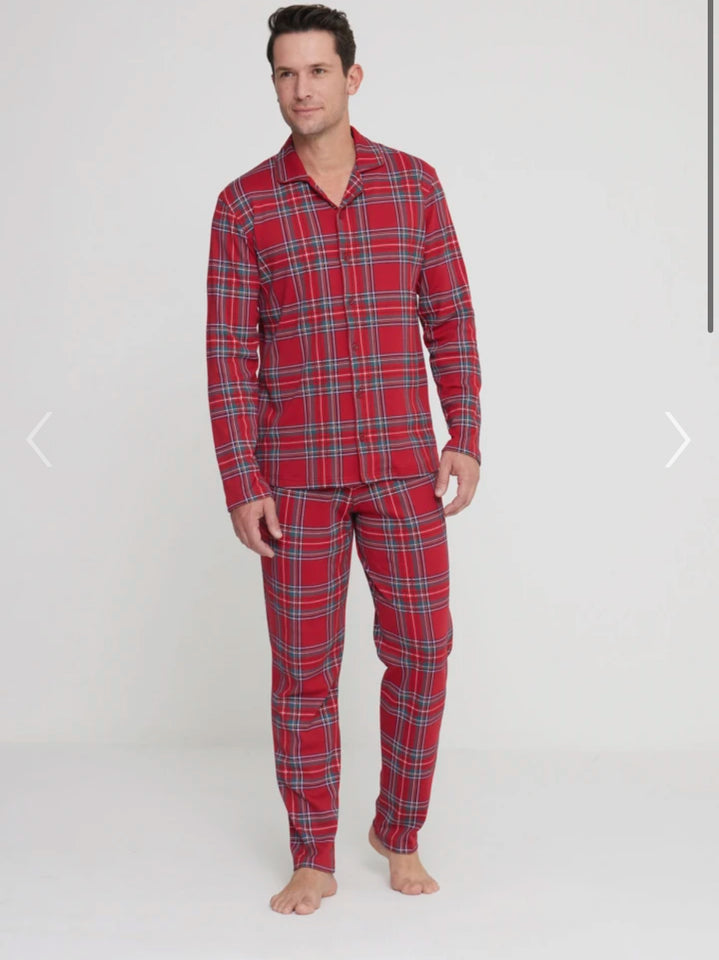 Pigiama Tartan noidinotte Famiglia Rosso