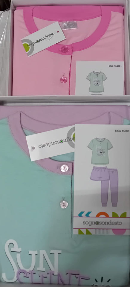 Pigiama 3 pezzi ragazza