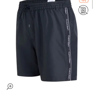 Costume a pantaloncino calvin klein mini riga 1109 CCSLP scritta laterale