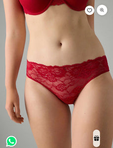 Midi in pizzo e plumeti rossi 10798