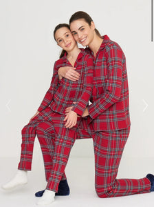 Pigiama Tartan noidinotte Famiglia Rosso