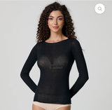 Manica lunga girocollo cashmere jadea 4064