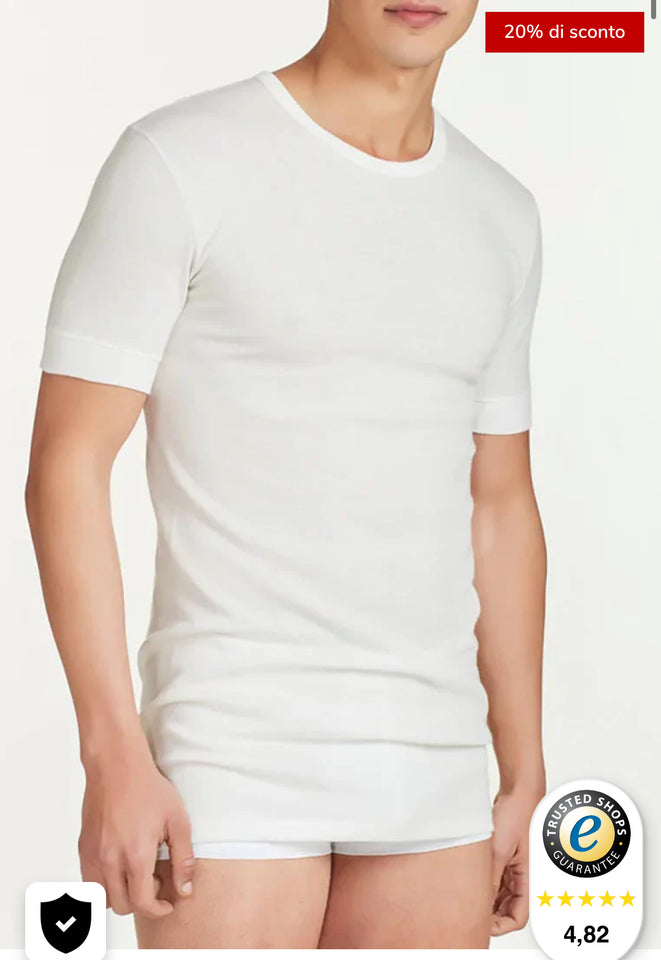 T-shirt girocollo lanacotone ragno sintonia