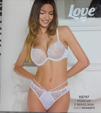 Coordinato donna Love and bra imbottito+brasiliana