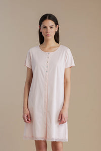 Camicia Notte Noidinotte Donna Plus – Cotone, Manica Corta