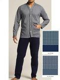 Pigiama Uomo Aperto Conformato Bip Bip – 100% Cotone, Taglie Forti (4XL-6XL), Comodo e Classico