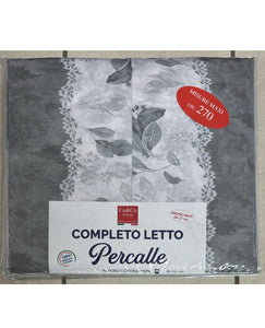 C.lenzuola percalle fiorato 2 posti MAXI 270