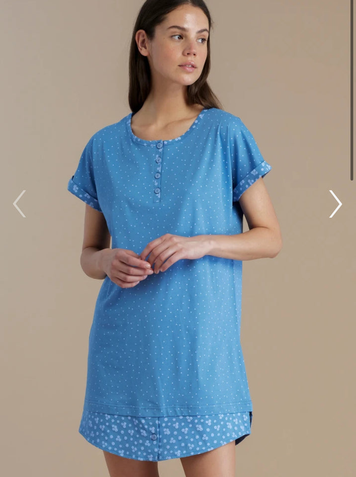 Camicia da notte noidinotte manica corta elegante 3193 3194