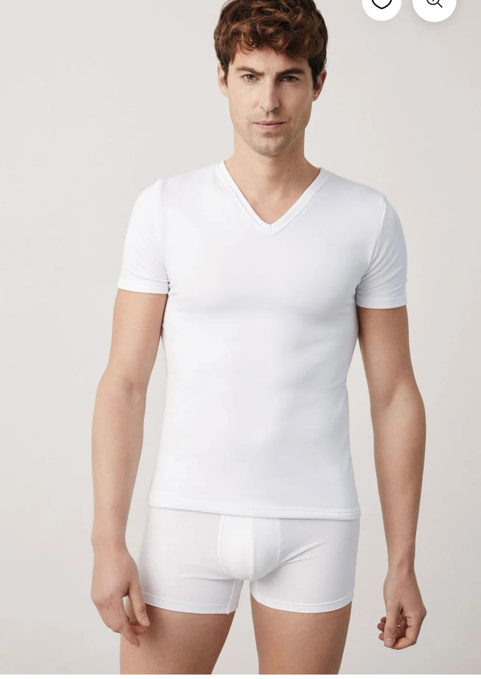 T-shirt a v termica ysabel mora uomo 70100