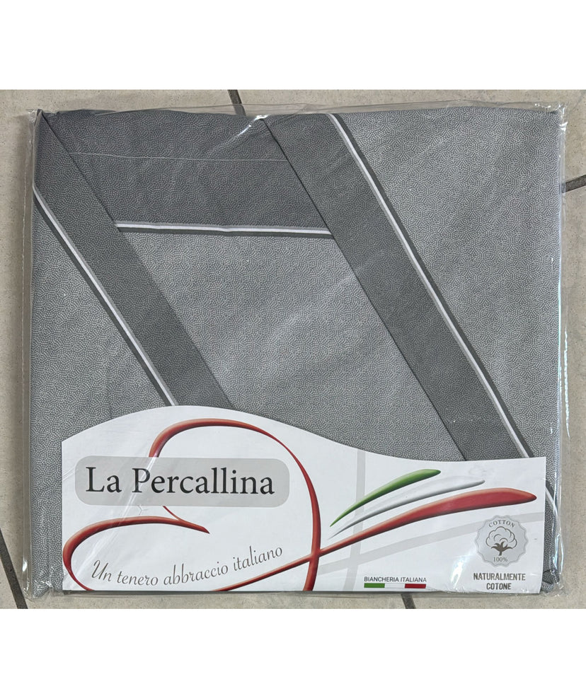 C.lenzuola percalle geometrico 2 posti MAXI 270