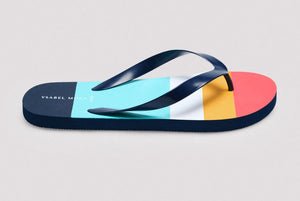 Infradito con stampa a righe colorate fantasia Y.mora 90519