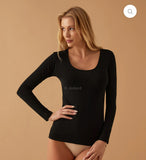 MAGLIA A SCOLLO LOLLO IN COTONE ELASTICIZZATO  4056