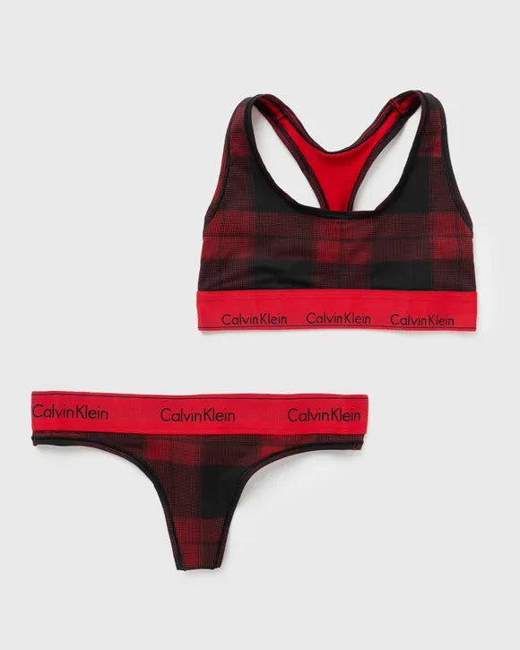 Coordinato calvin klein rosso donna