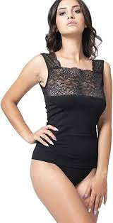 Canotta sensi con pizzo sottogiacca 1022