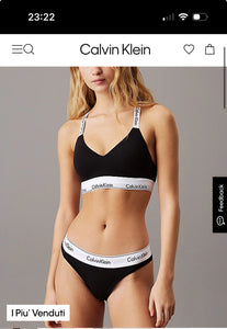 Perizoma calvin klein molla alta basic 3786 8518