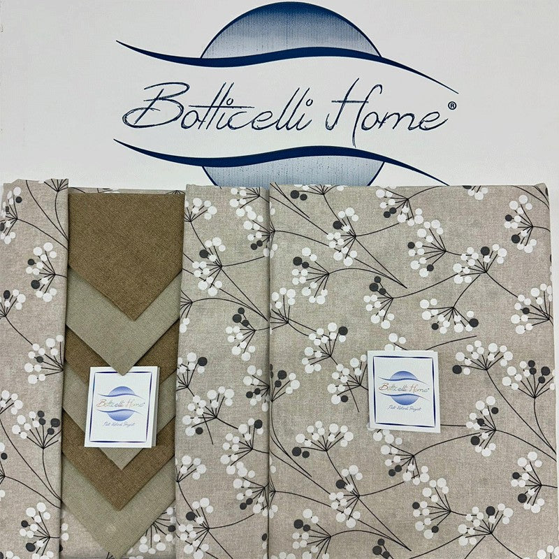 Tovaglia BOTTICELLI con 6 tovaglioli – Servizio tavola elegante per 6 posti
