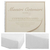 Coprimaterasso maxi maestri cotonieri 200x200+30 cm di bordo