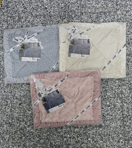 Completo Lenzuola Matrimoniale in Microfibra – 2 Posti – Fancy – Rosa, Beige o Grigio