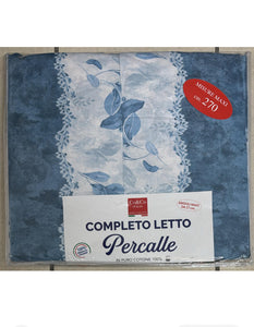 C.lenzuola percalle fiorato 2 posti MAXI 270