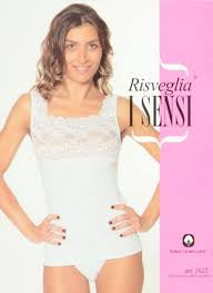 Canotta sensi con pizzo sottogiacca 1022
