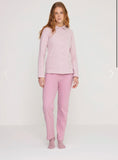 Pigiama aperto con collo punto milano donna 8846