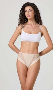 SLIP IN COTONE MODAL E INSERTI IN PIZZO jadea 788