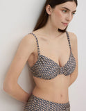 Top bikini snellente con stampa glitter, coppa C S.coppa 82929