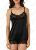 Top tramonte in raso con pizzo 222 cecilia