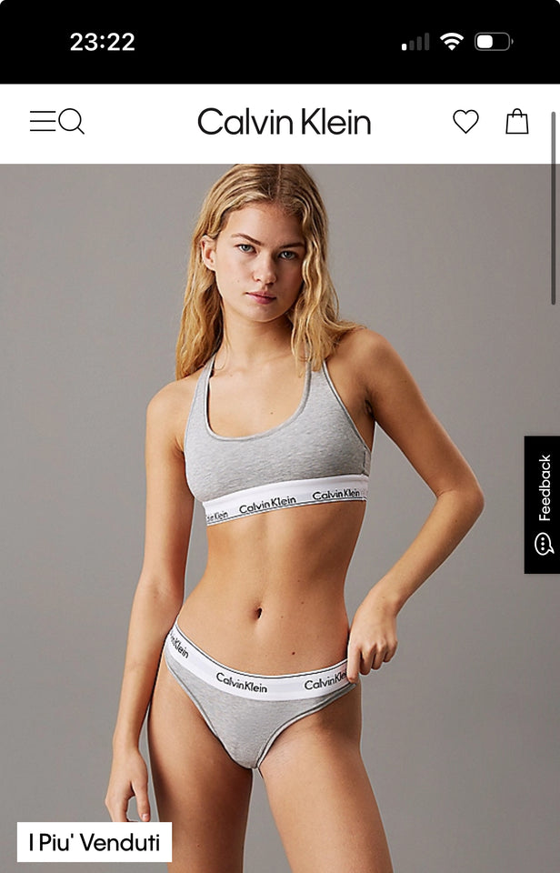 Perizoma calvin klein molla alta basic 3786 8518