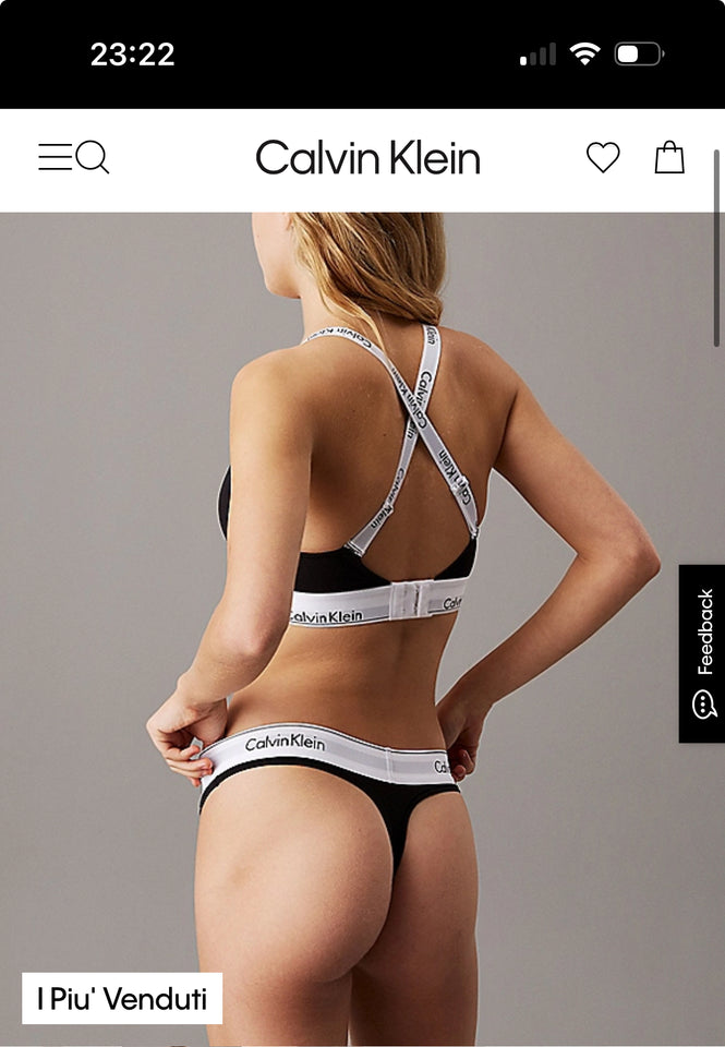 Perizoma calvin klein molla alta basic 3786 8518