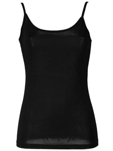 Top donna caldo cotone nottingham bretellina