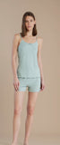 Completo Pigiama Donna in Costina – Canotta + Shorts Estivo | Fresco e Comodo 9039