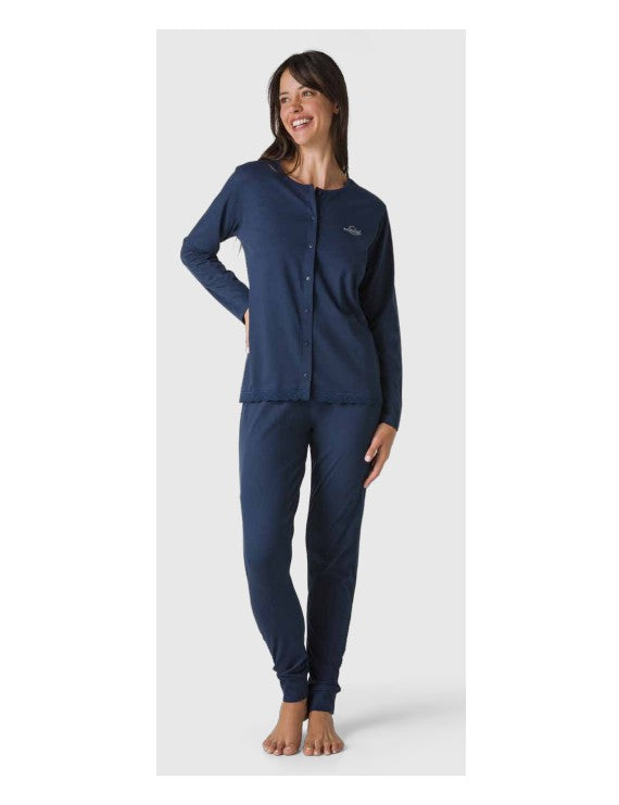 Pigiama blu donna blupepper army