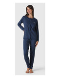 Pigiama blu donna blupepper army