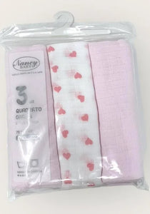 Quadrato di garza neonato Nancy Baby – Cotone delicato multiuso 515
