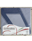 C.lenzuola percalle geometrico 2 posti MAXI 270