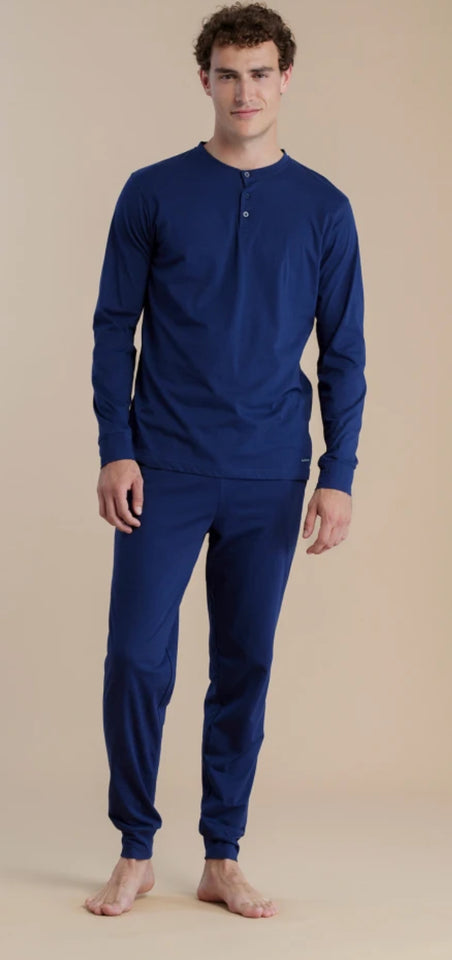 Pigiama noidinotte uomo lungo 3029 3030 tinta unita 3230