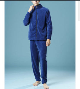Pigiama uomo coral con zip 100 sbadigli