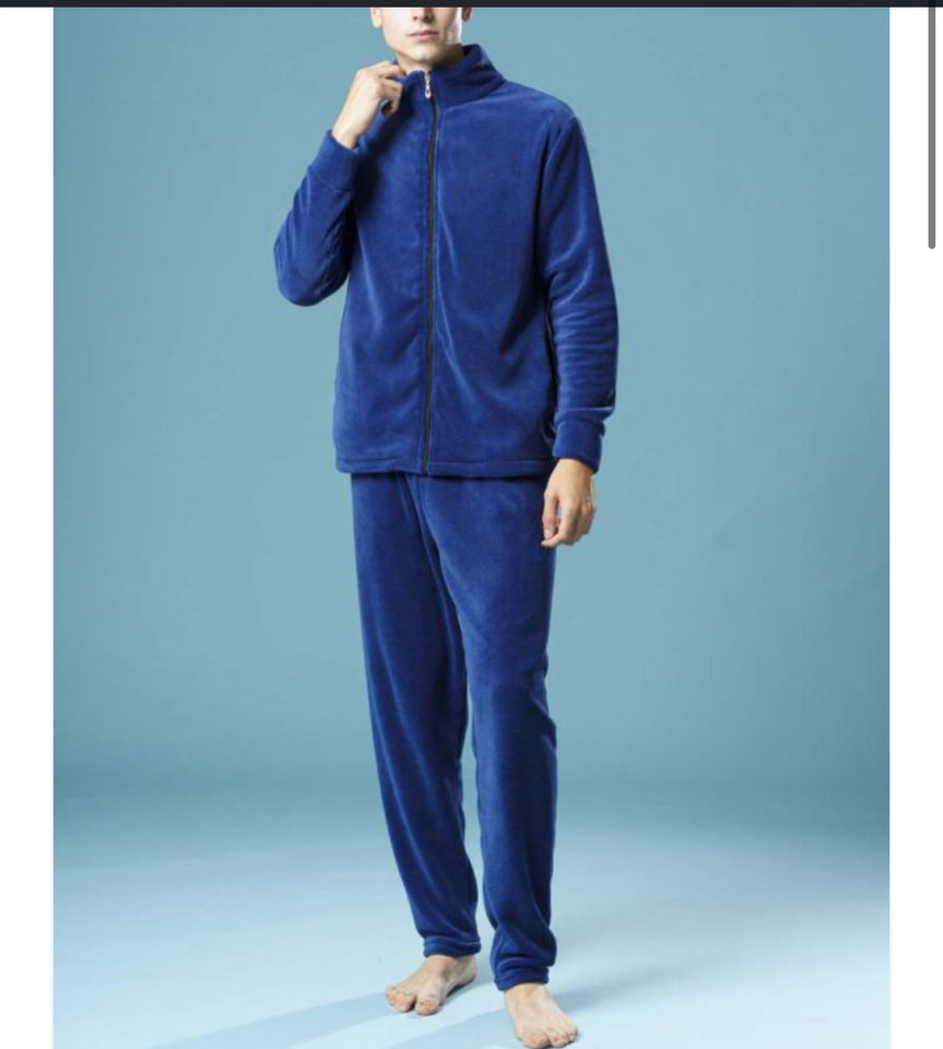 Pigiama uomo coral con zip 100 sbadigli