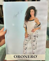 Pigiama tre pezzi donna giacca+bretellina e pantalone 3pz