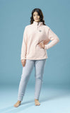 Pigiama coral 3 bottoni donna 100 sbadigli