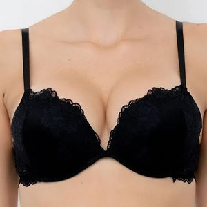 Reggiseno my double lormar imbottito di pizzo sfoderato