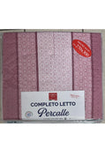 C.lenzuola percalle geometrico 2 posti MAXI 270