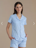 Pigiama donna corto noidinotte aperto con collo 9126 9127 / 9128 / 9129 9597