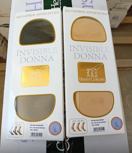 Tris Salvapiede Antiscivolo Uomo e Donna Henry Cotton – Invisibile, Traspirante, Comfort Estivo 406
