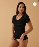 T-SHIRT CON PROFILO IN RASO cotone Jadea 9005
