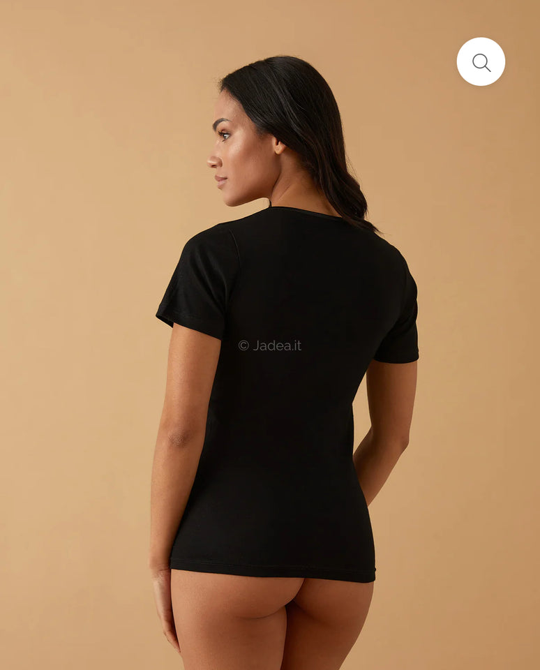 T-SHIRT CON PROFILO IN RASO cotone Jadea 9005