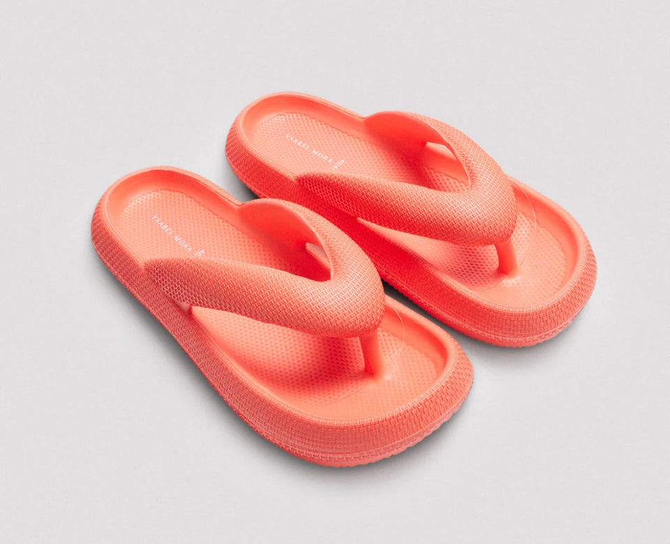 Infradito da spiaggia con dita antiscivolo leggere extra comfort corallo di gomma 86195